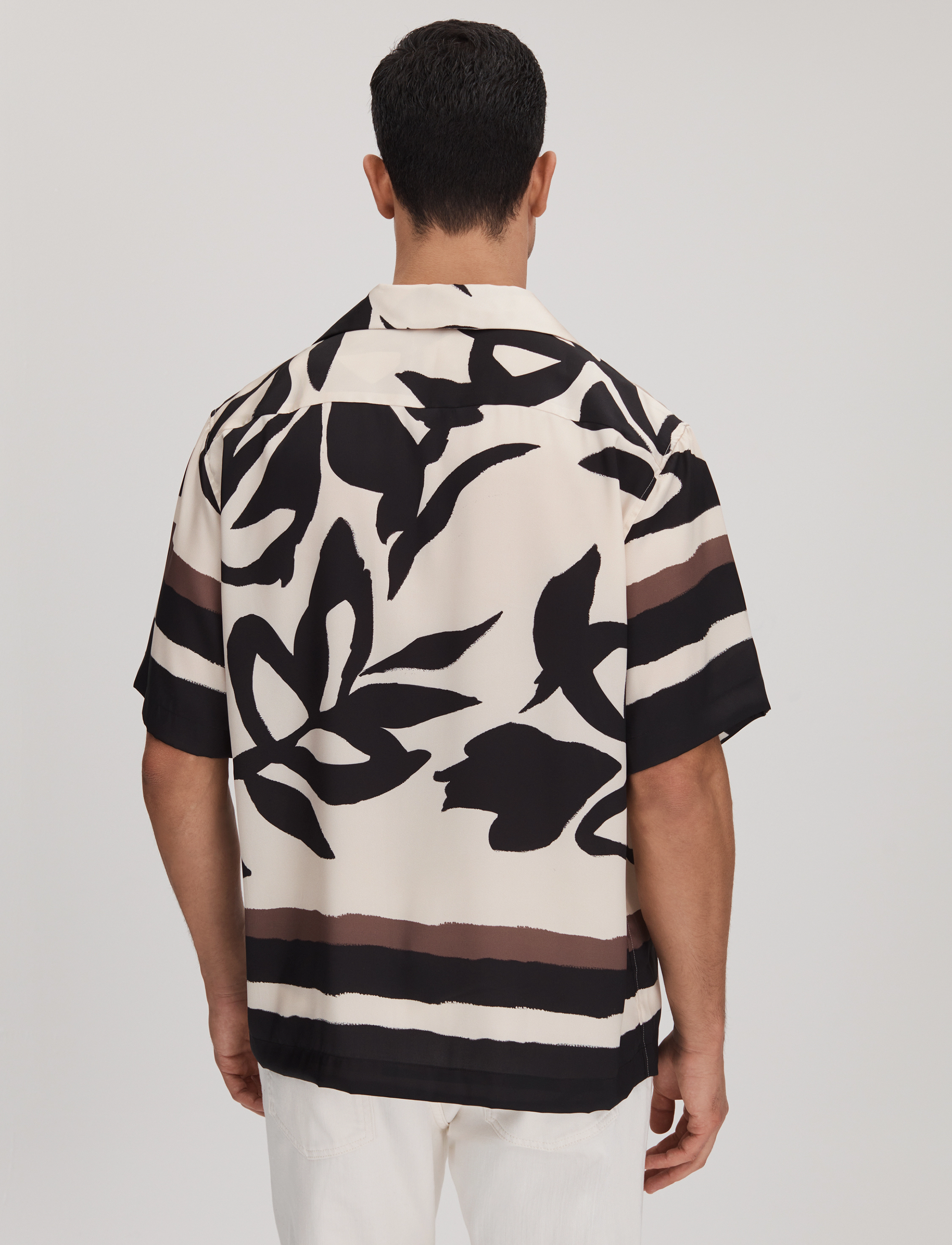 Reiss - CROFT - kurzärmelig - black/ecru - 3