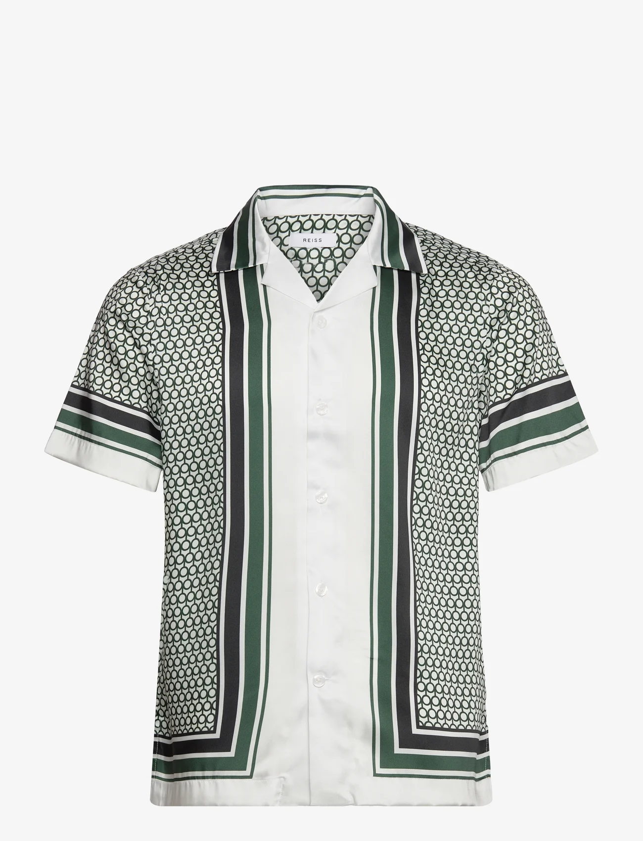 Reiss - BLAIR - kortärmade skjortor - white/green - 0