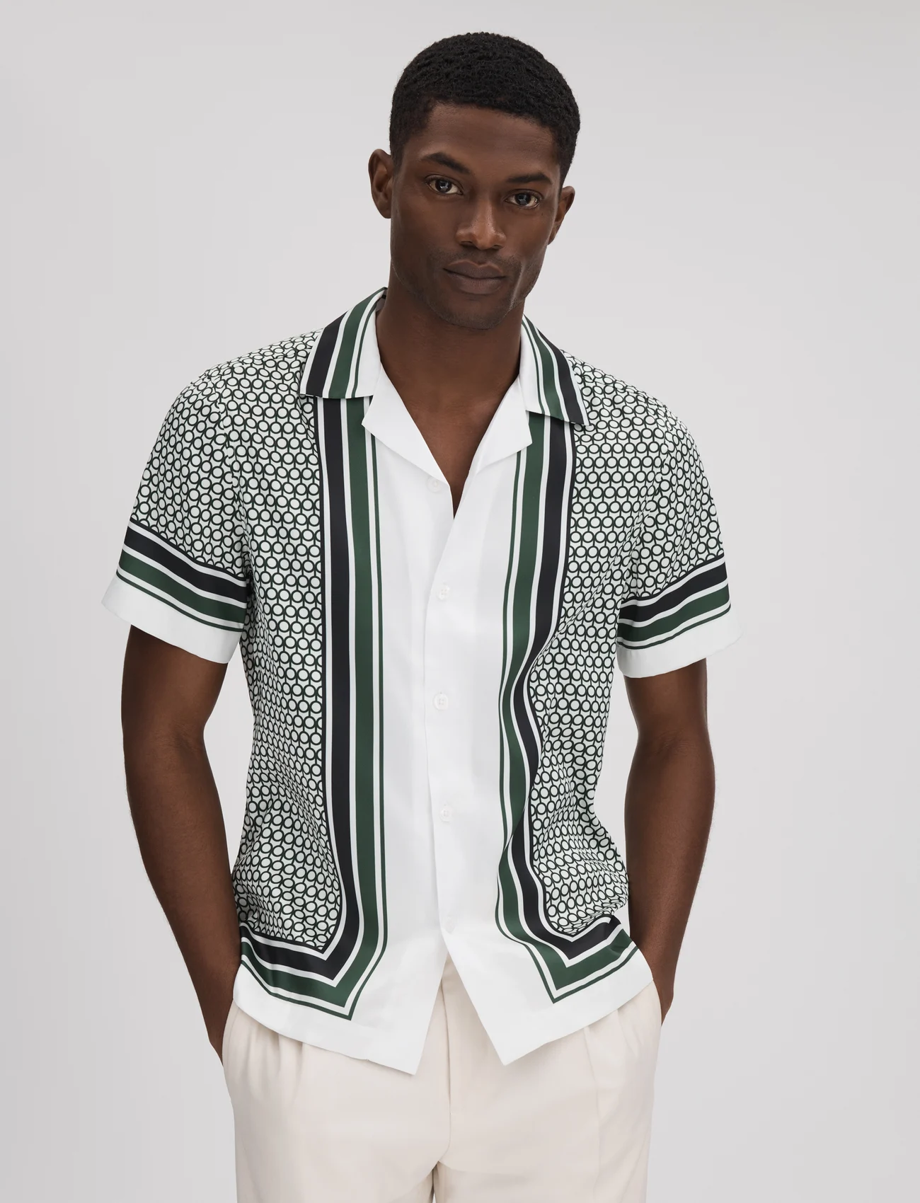 Reiss - BLAIR - basic skjortor - white/green - 0