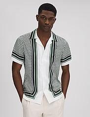 Reiss - BLAIR - short-sleeved shirts - white/green - 2