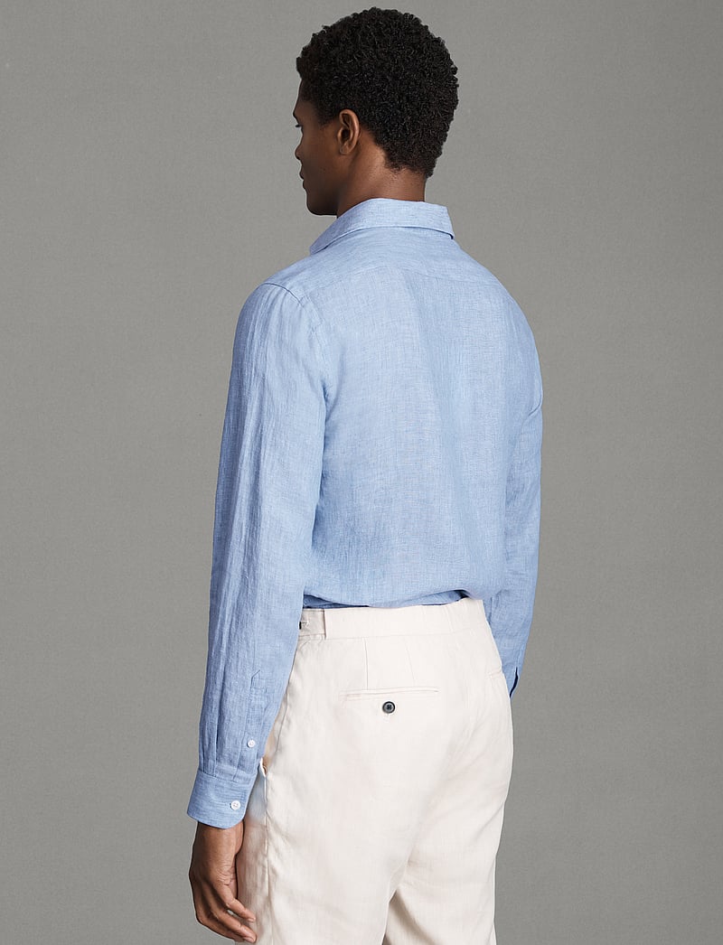 Reiss - RUBAN - linen shirts - sky blue - 3