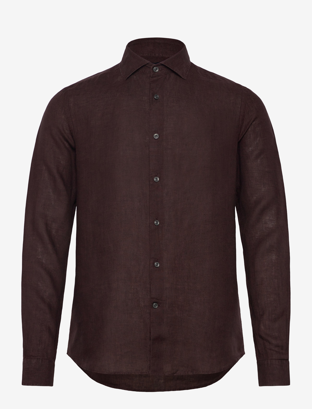 Reiss - RUBAN - hørskjorter - dark brown - 0