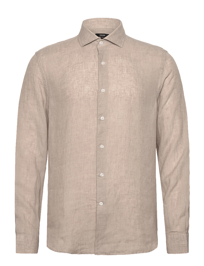 Reiss - RUBAN - linneskjortor - mink brown - 1