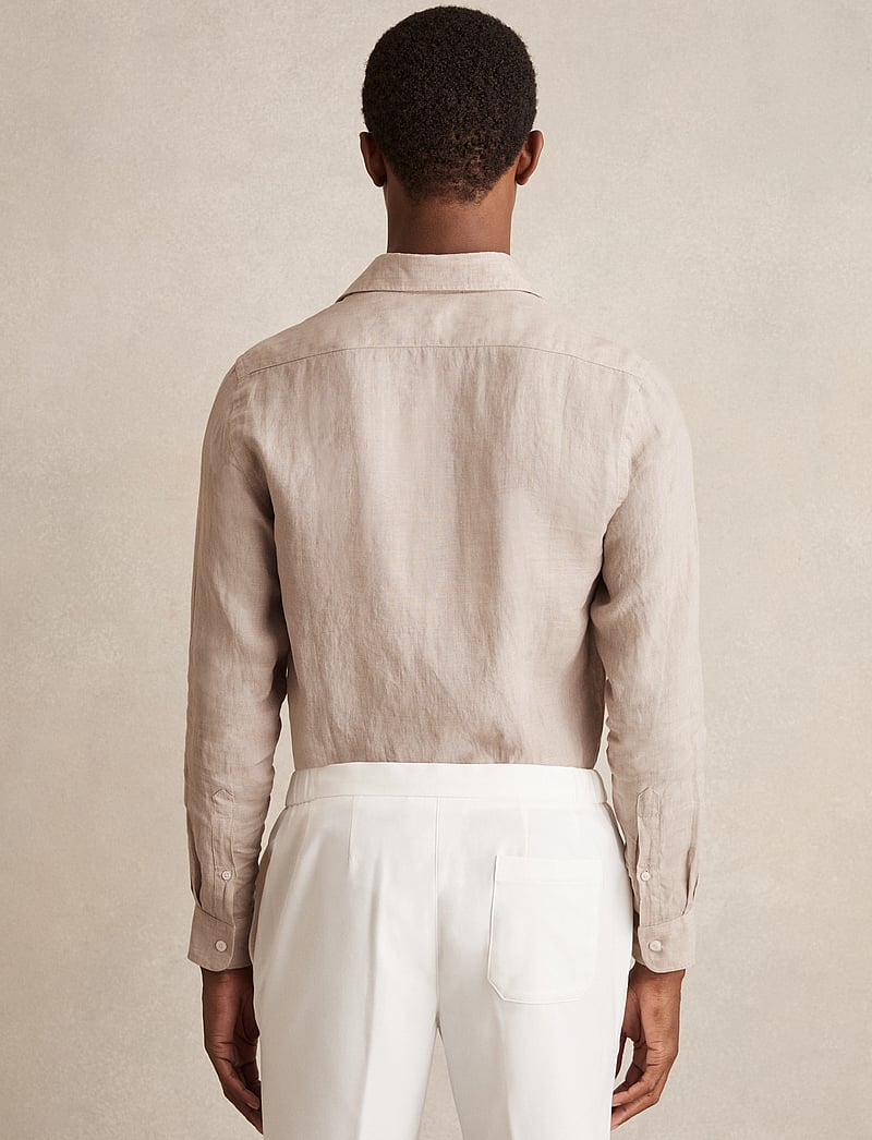 Reiss - RUBAN - linneskjortor - mink brown - 3