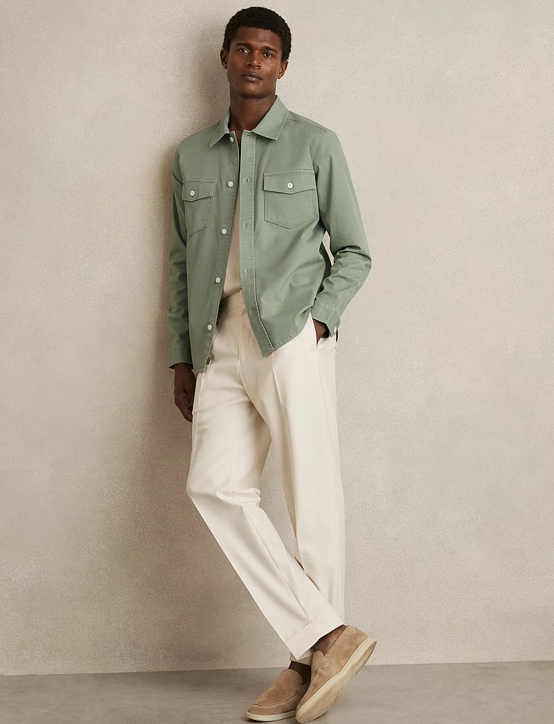 Reiss - MALAKI - basic skjortor - sage green - 3