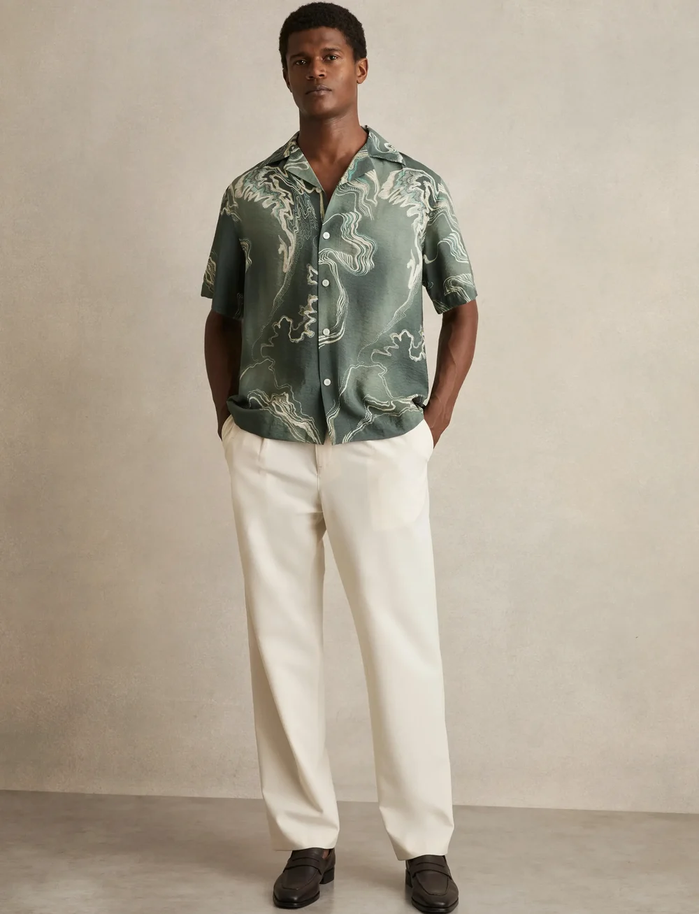 Reiss - MARBLE - chemises basiques - sage green - 3