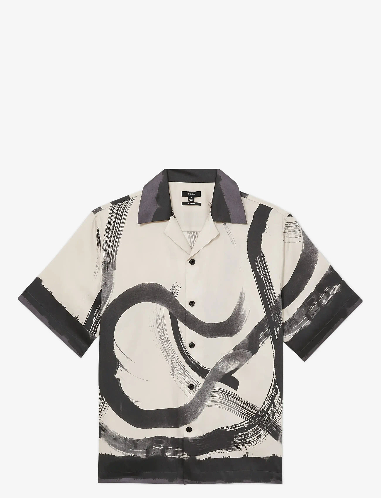 Reiss - ZEPHR - kurzarmhemden - charcoal grey/off white - 1