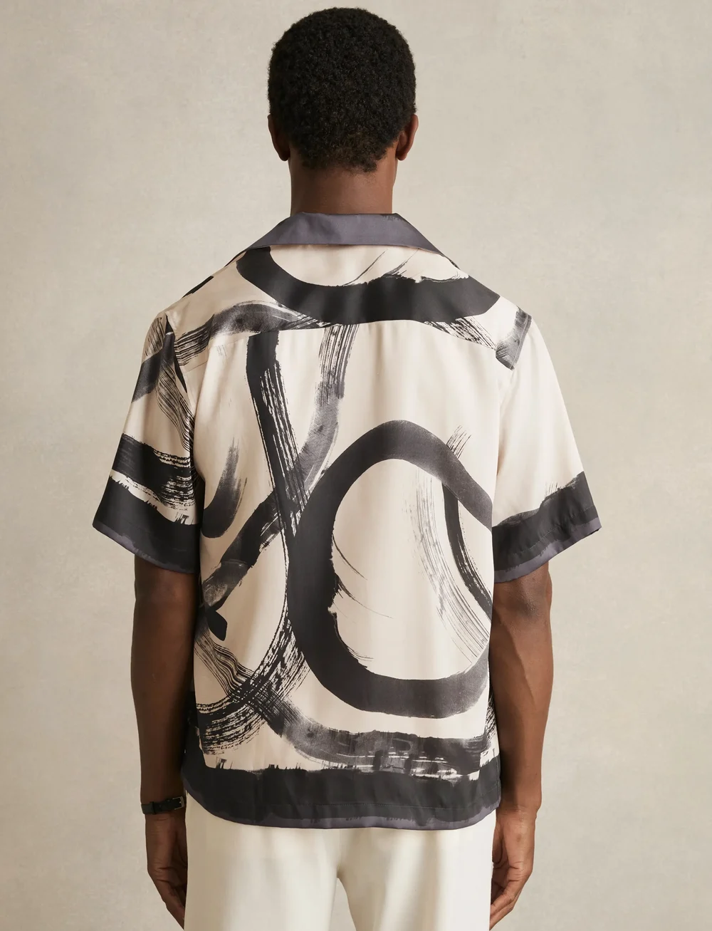 Reiss - ZEPHR - laisvalaikio marškiniai - charcoal grey/off white - 2