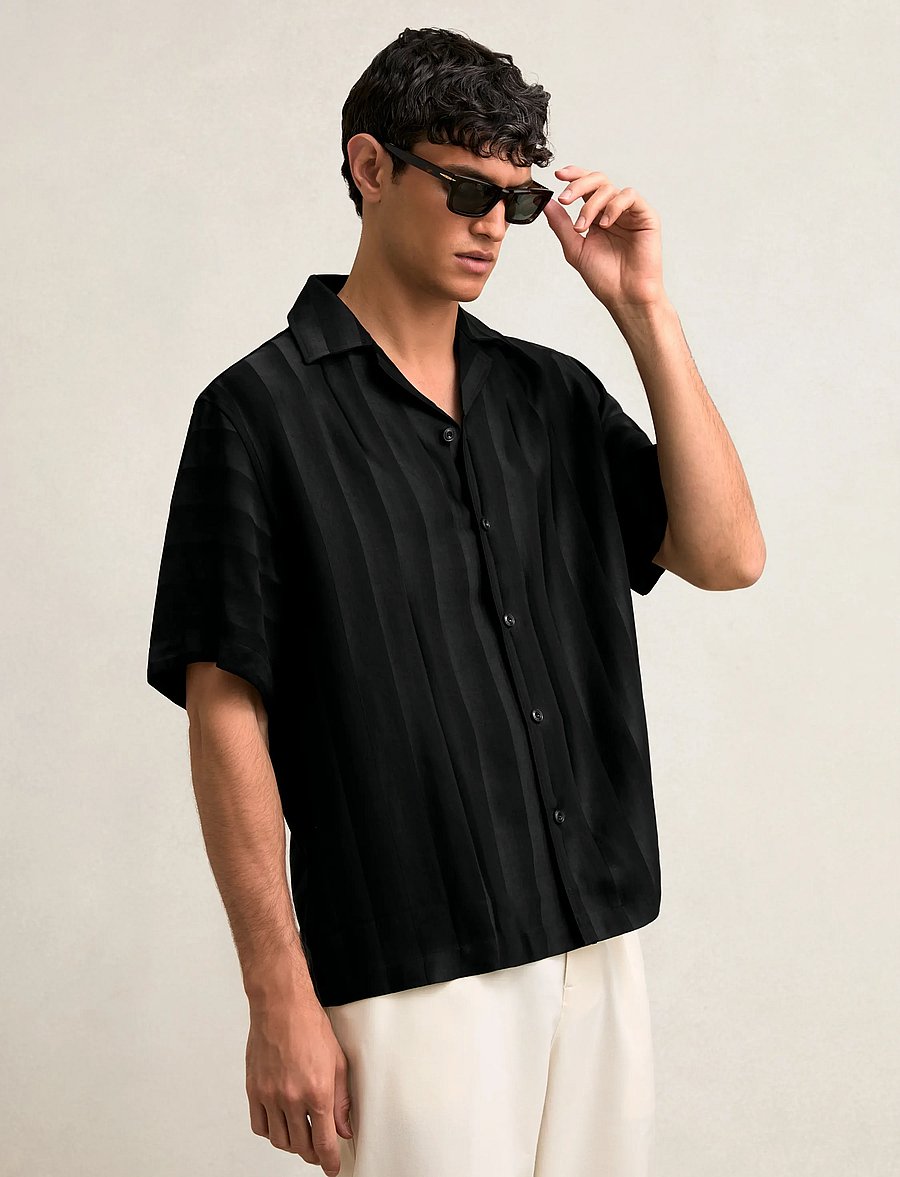 Reiss - MELBA - kurzarmhemden - black - 0