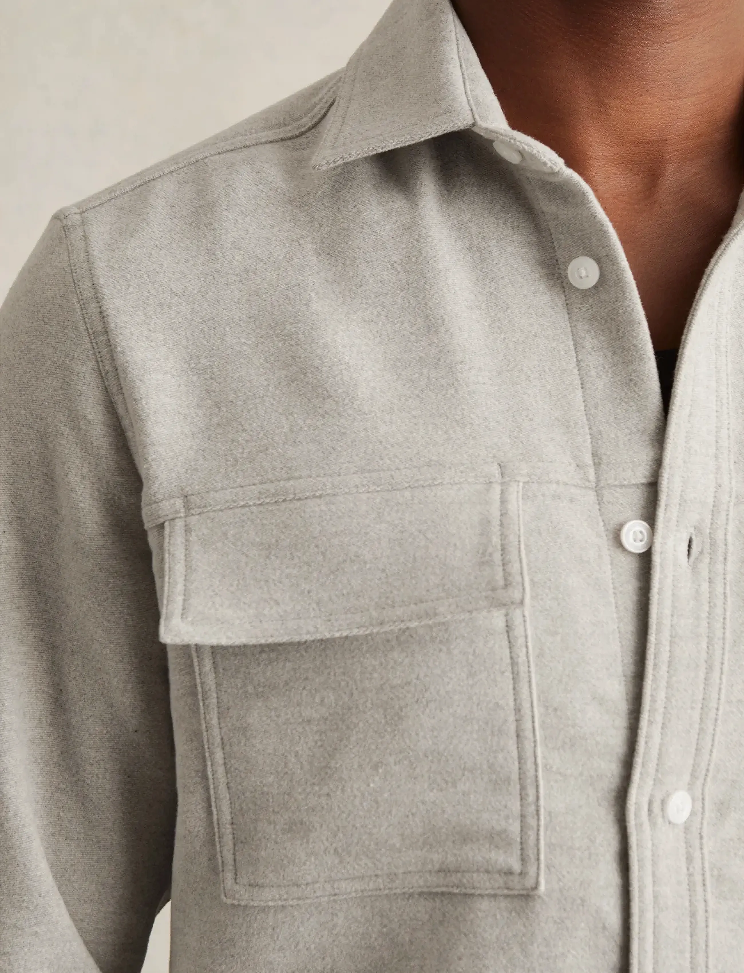 Reiss - CAMBER - herren - soft grey melange - 3