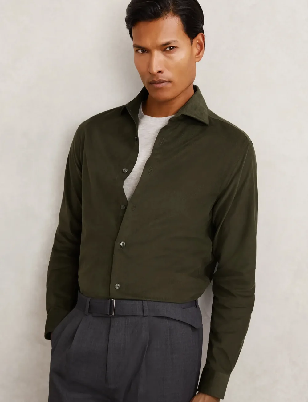 Reiss - VELMA - basic skjorter - dark green - 0
