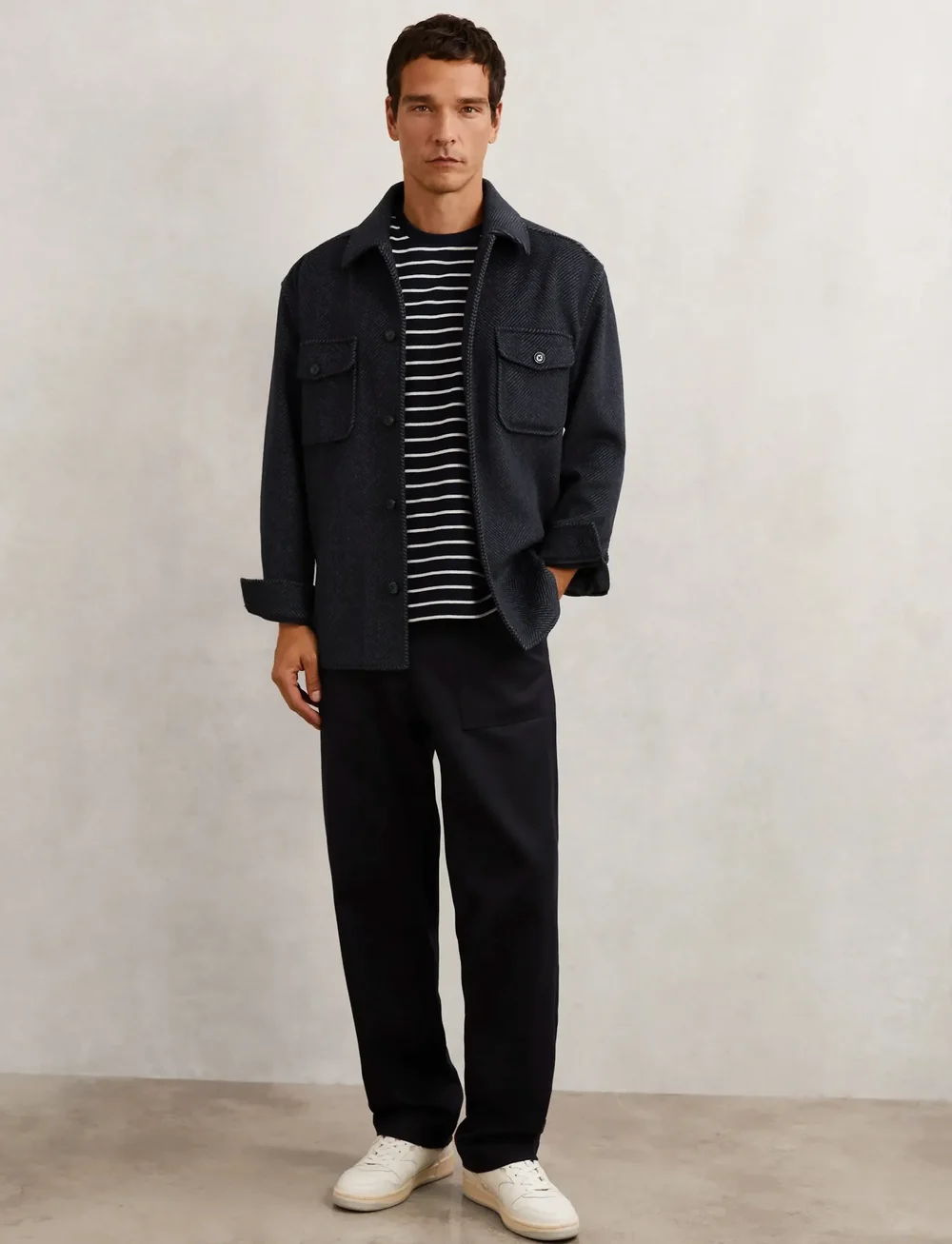 Reiss - COMPTON - vabaajasärgid - navy - 3