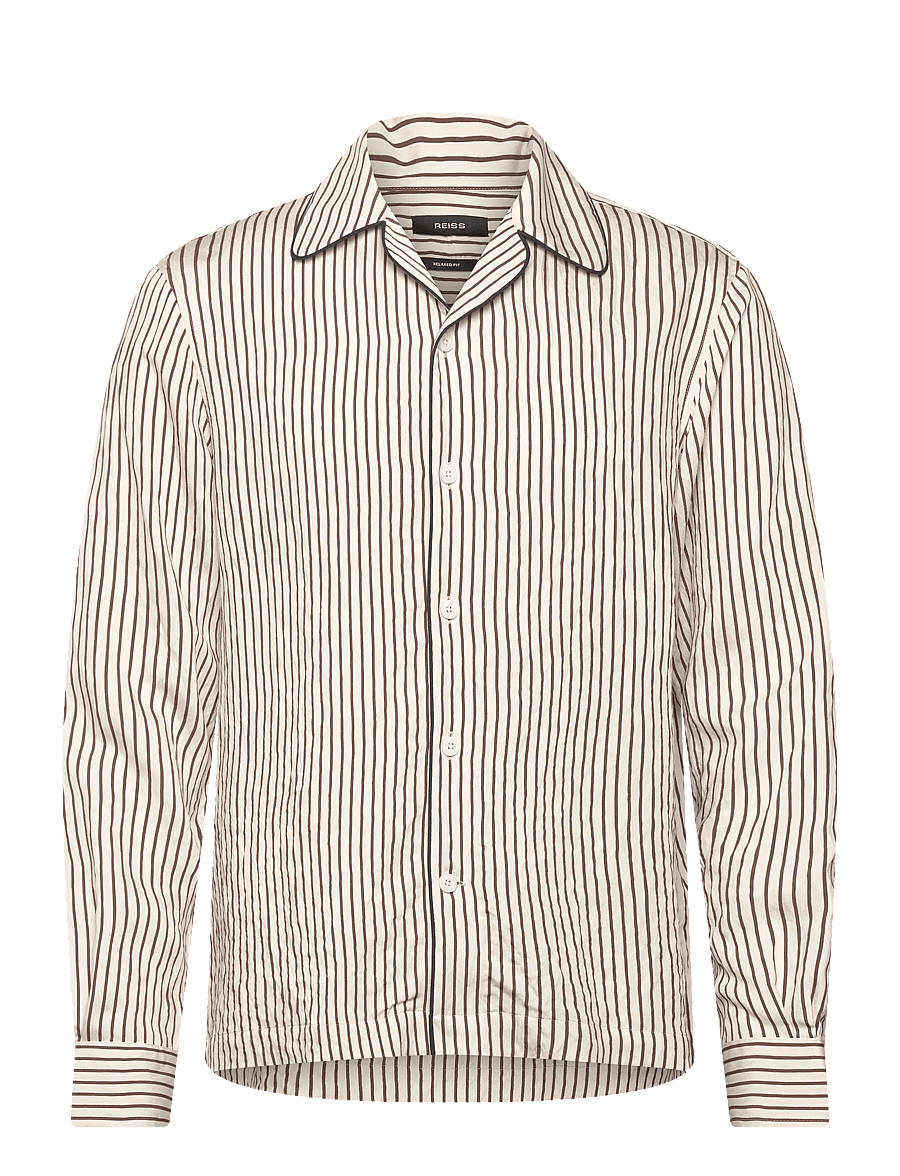 Reiss - KEMP - freizeithemden - white/brown - 1