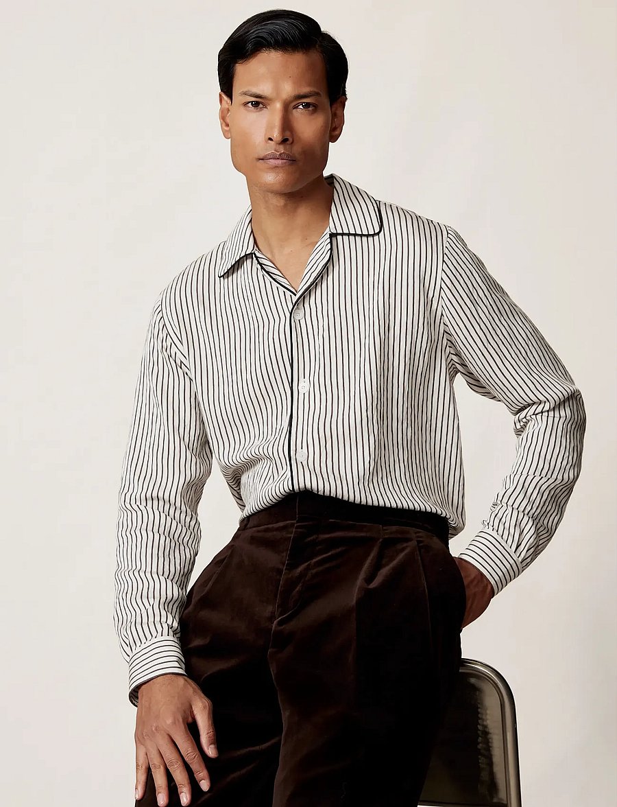 Reiss - KEMP - freizeithemden - white/brown - 0