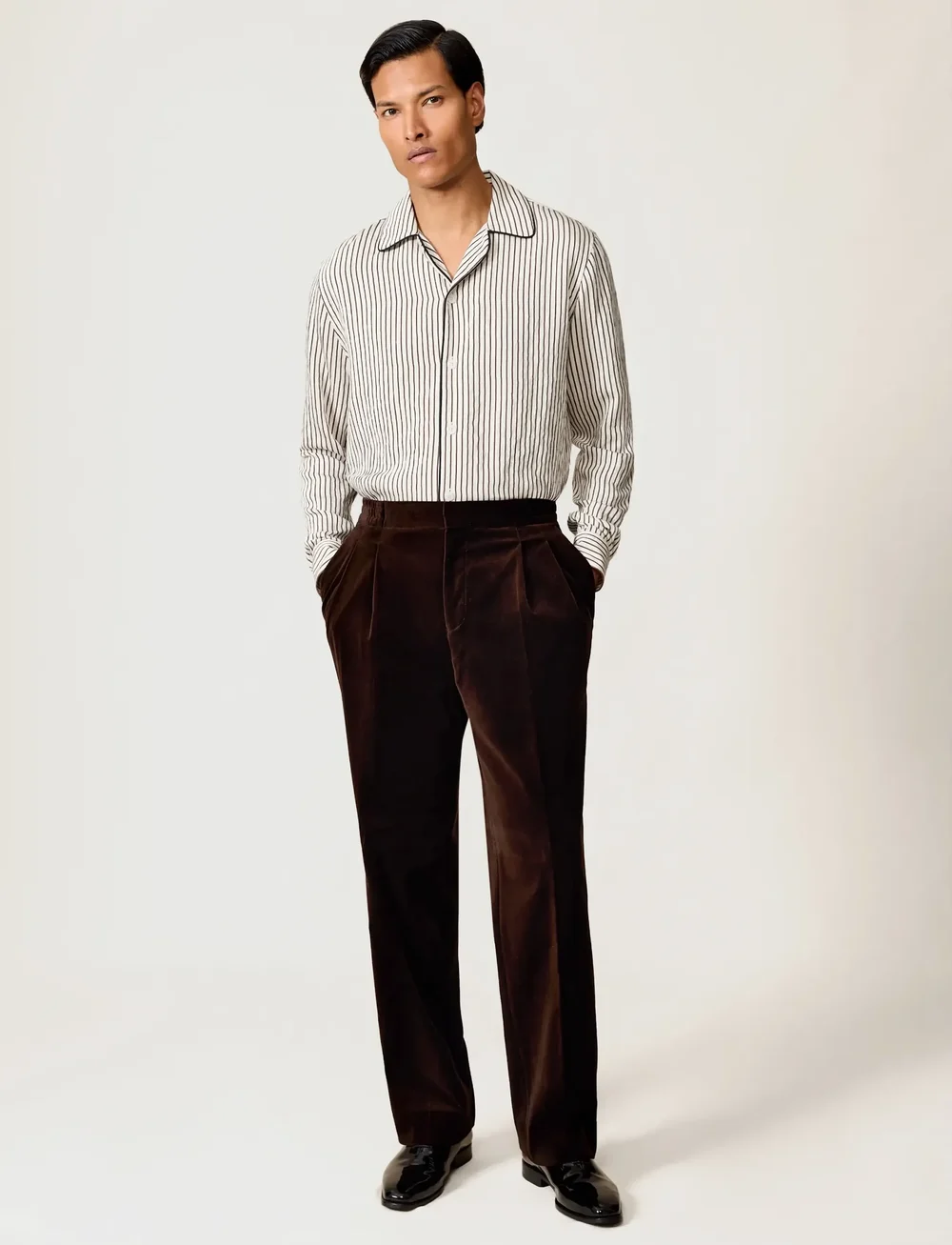 Reiss - KEMP - basic-hemden - white/brown - 4