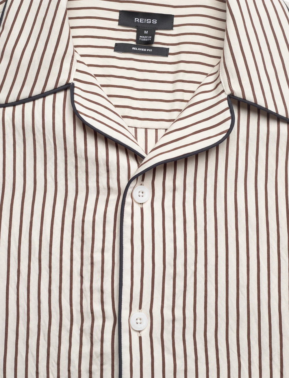Reiss - KEMP - basic-hemden - white/brown - 5