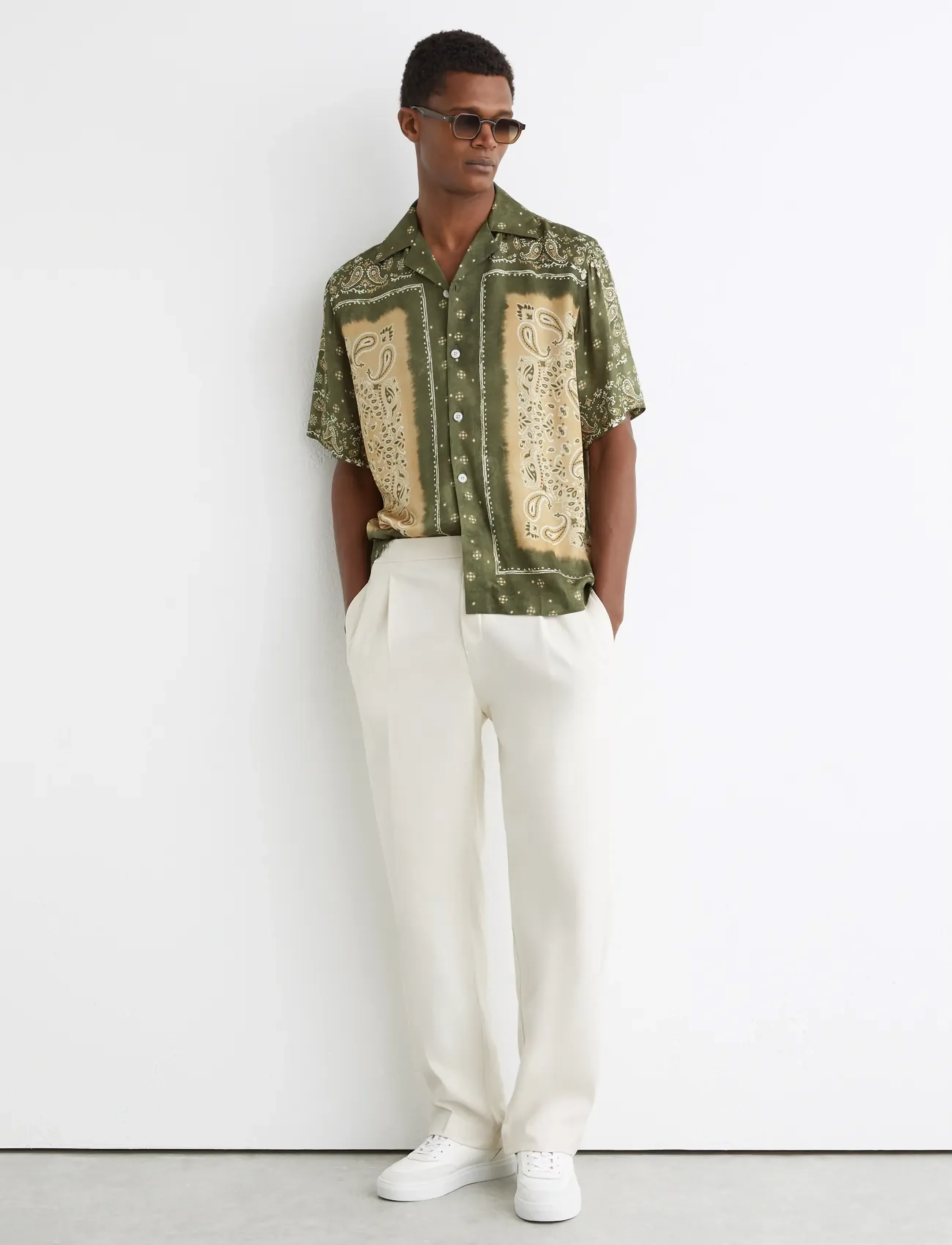 Reiss - VICENTE - laisvalaikio marškiniai - sage green - 3