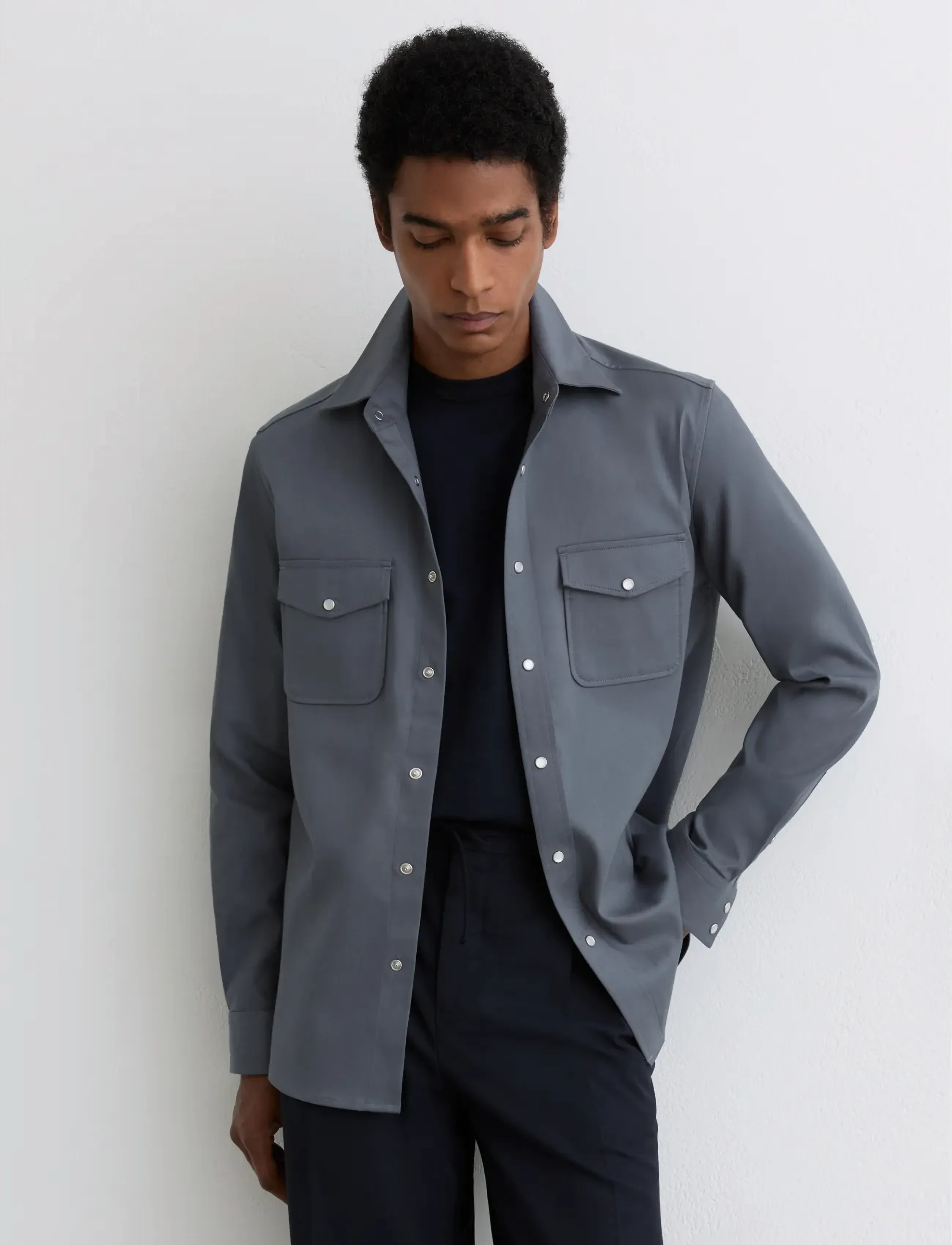 Reiss - MCRAE - vabaajasärgid - airforce blue - 0