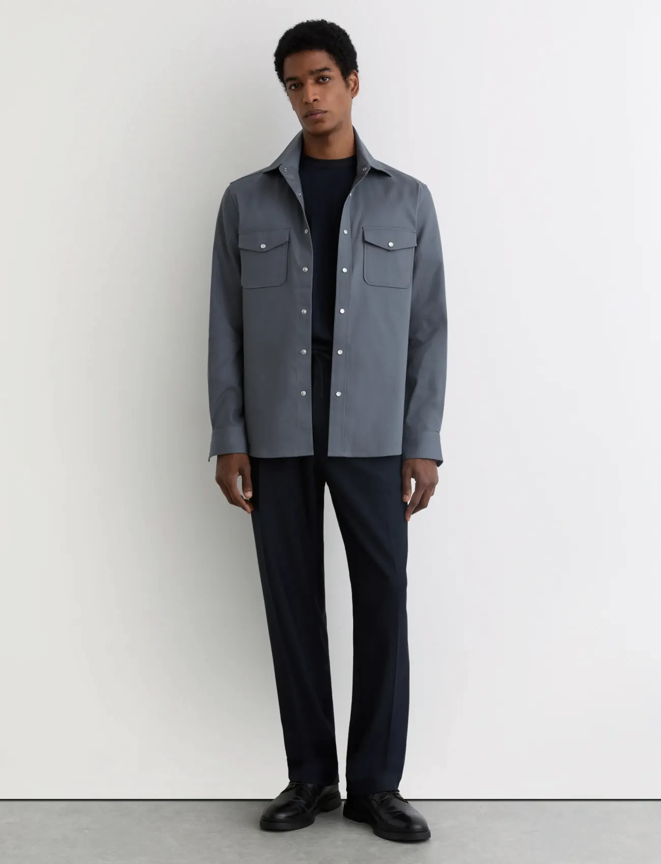 Reiss - MCRAE - vabaajasärgid - airforce blue - 3