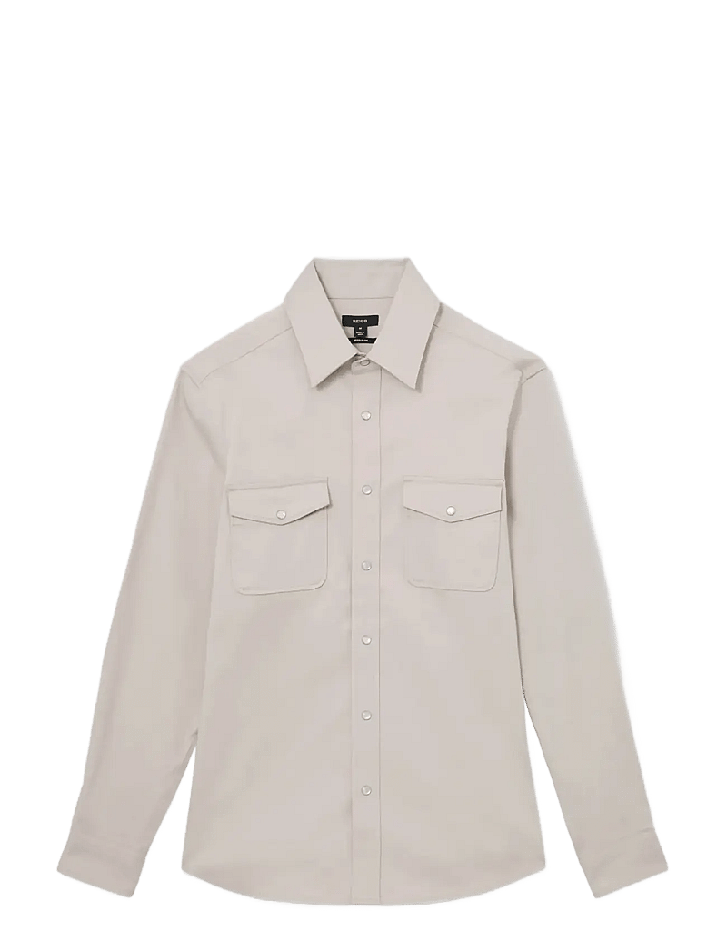 Reiss - MCRAE - basic skjortor - stone - 1