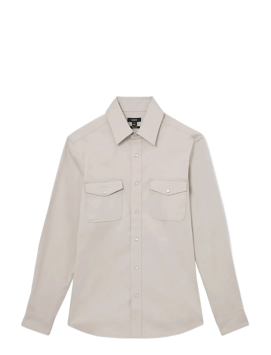 Reiss - MCRAE - basic-hemden - stone - 1