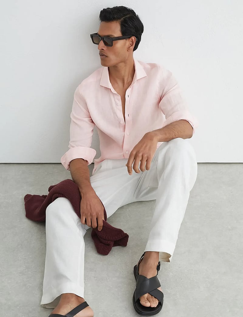 Reiss - RUBAN - basic-hemden - rose pink - 3