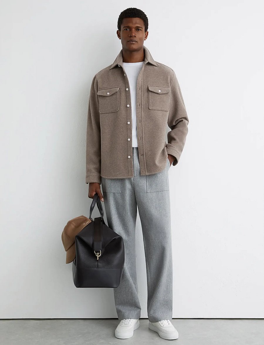 Reiss - DEMARI - uldjakker - oatmeal melange - 3