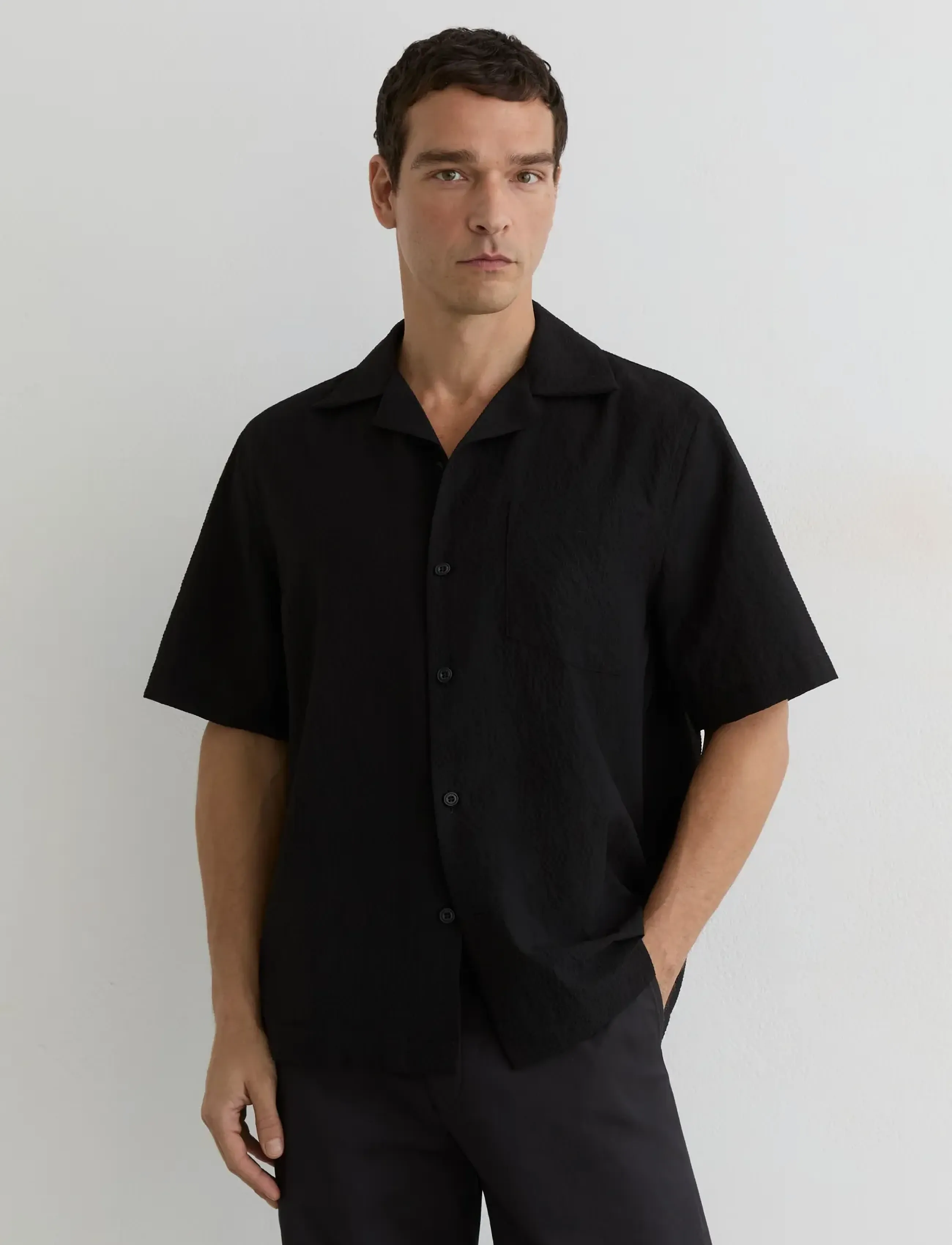 Reiss Eclipse, M, Black, Skjorter > Afslappet Shirts, Herre
