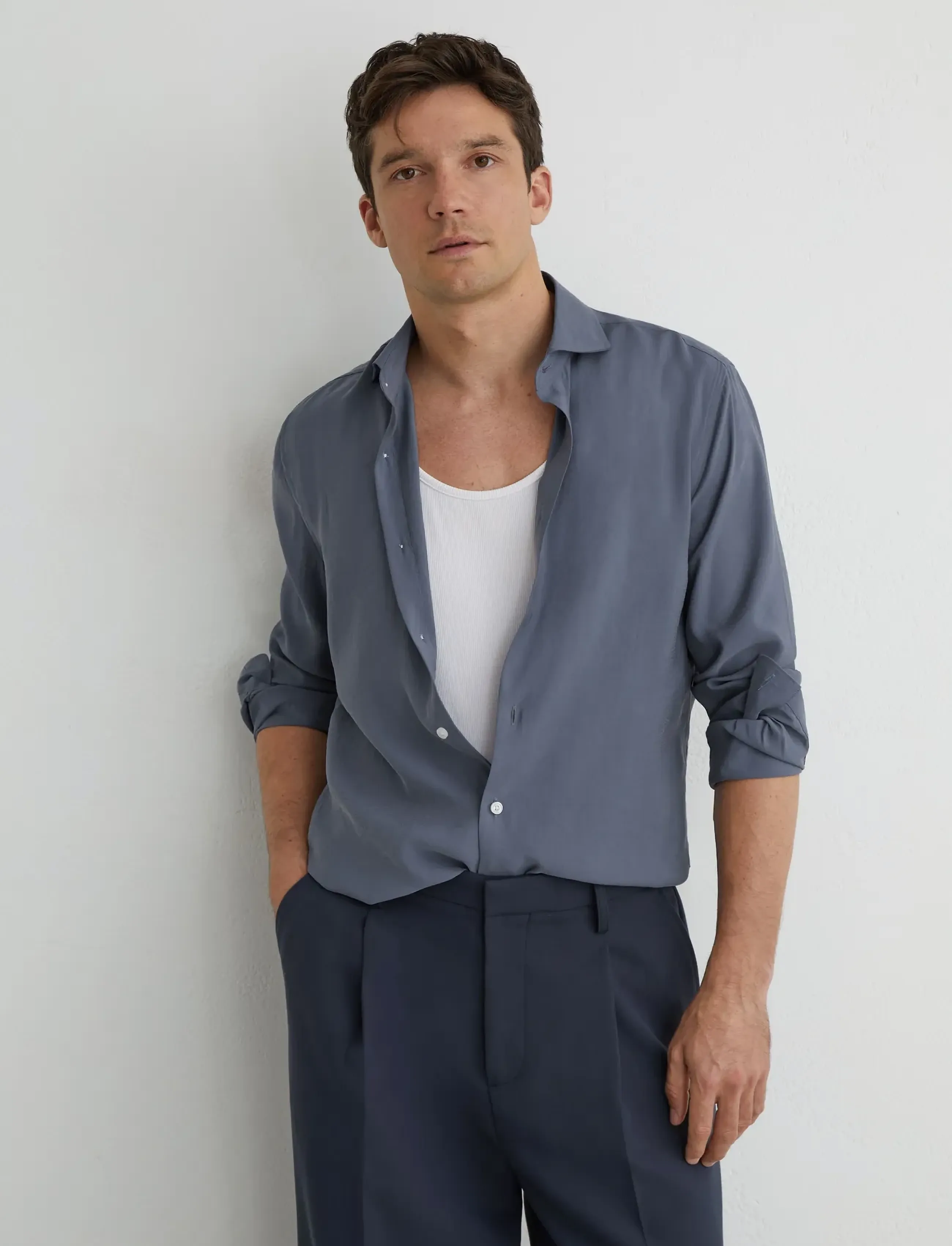 Reiss Oscar, M, Shirts, Blau - Business Männerswear