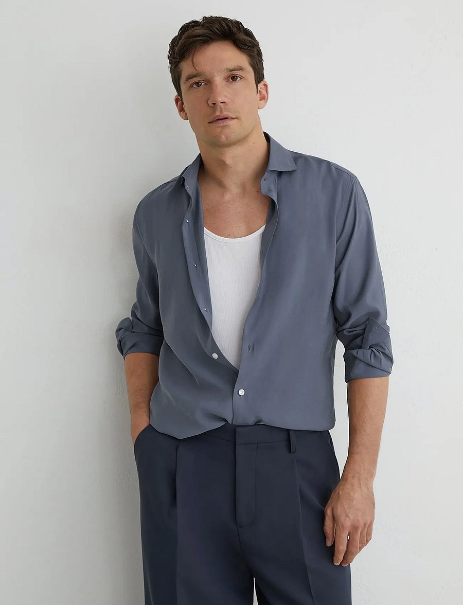 Reiss - OSCAR - basic-hemden - airforce blue - 0