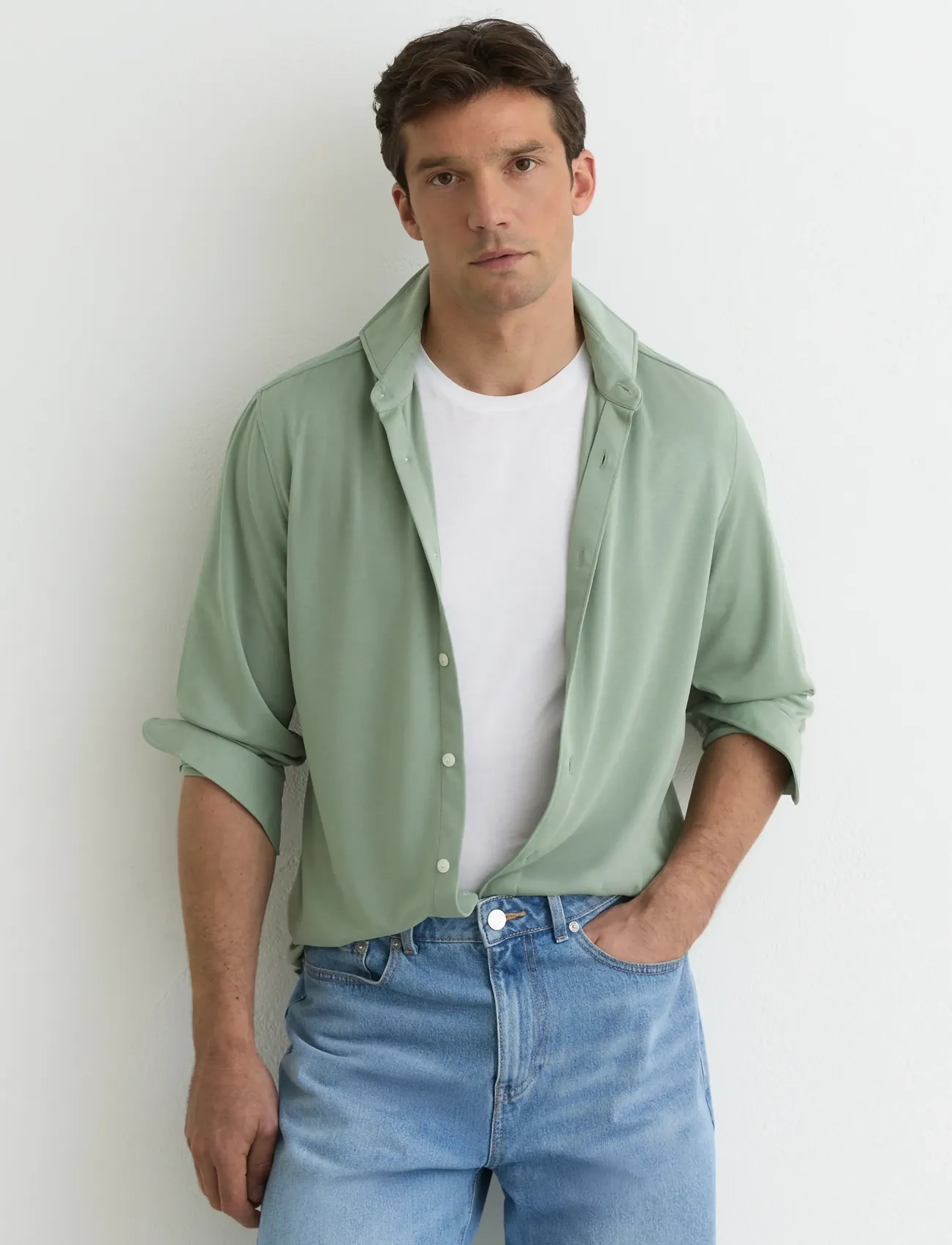 Reiss Davaro, M, Shirts, Grün - Casual Männerswear