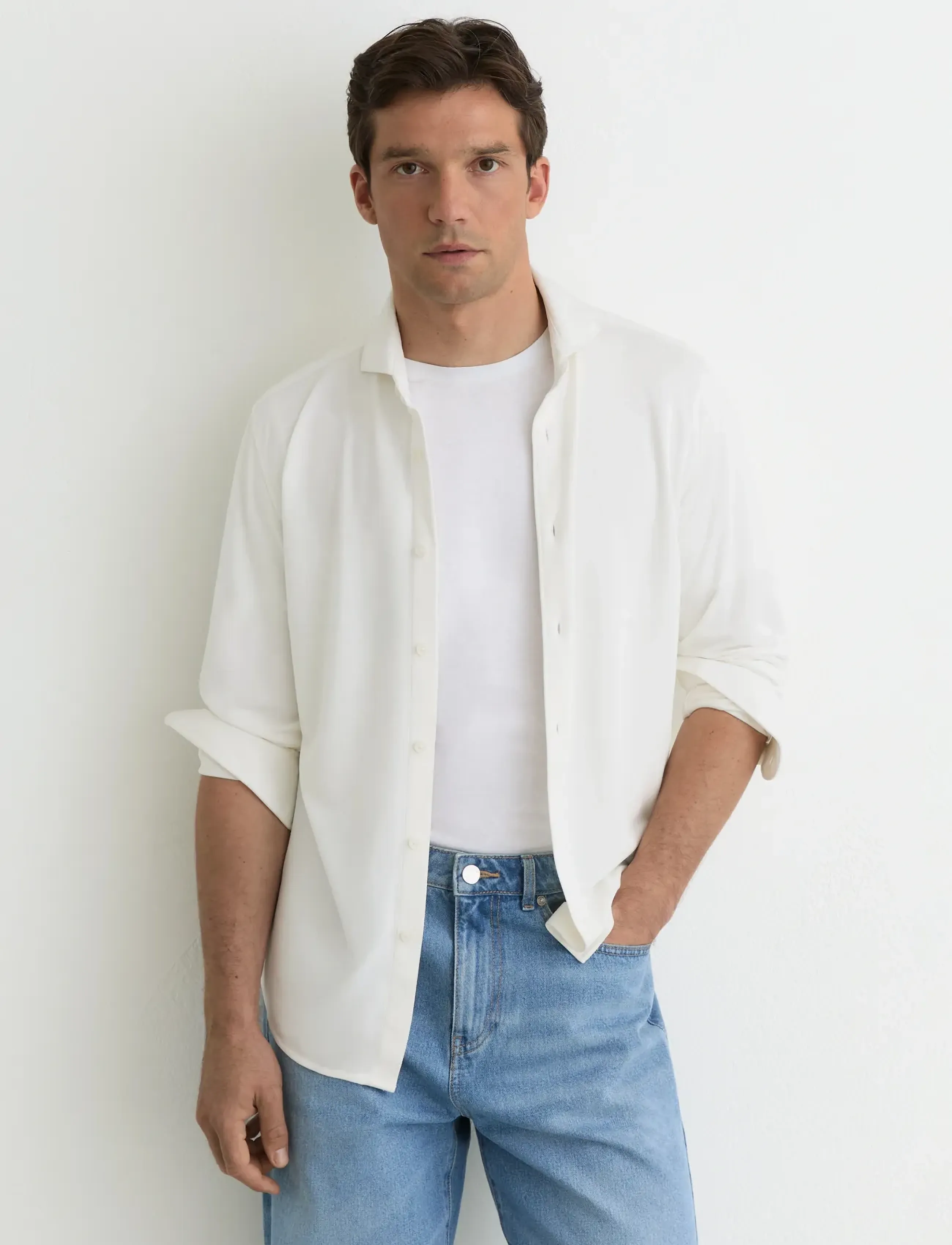 Reiss Davaro, M, Shirts, Weiß - Casual Männerswear