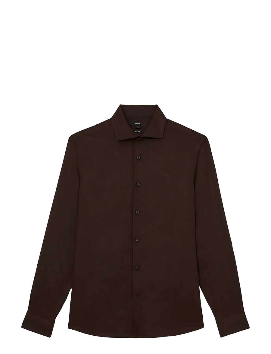 Reiss - RUBAN - basic skjortor - chocolate brown - 1