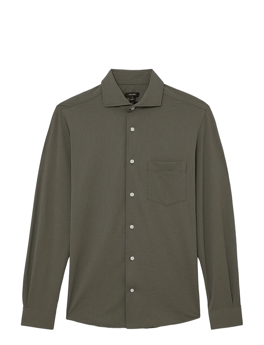 Reiss - SOLARKO - chemises basiques - dark sage green - 1