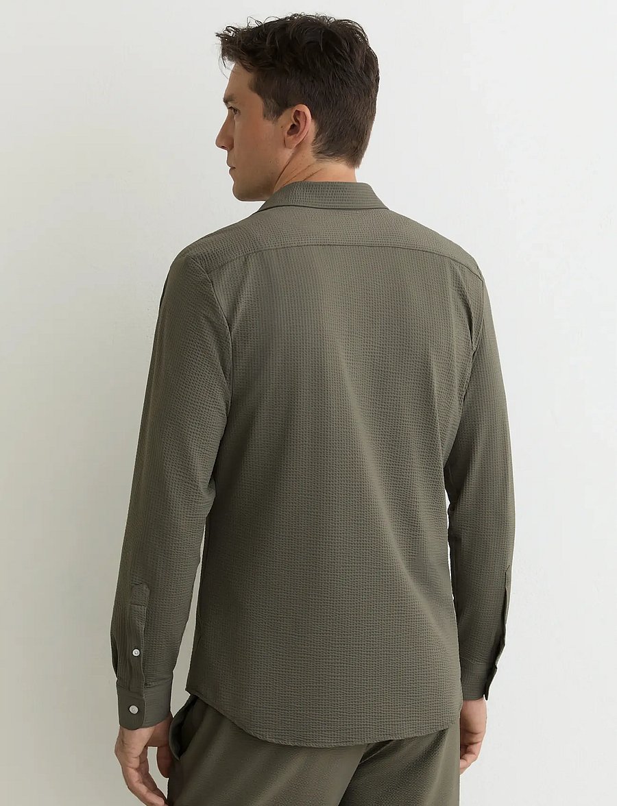 Reiss - SOLARKO - chemises basiques - dark sage green - 2