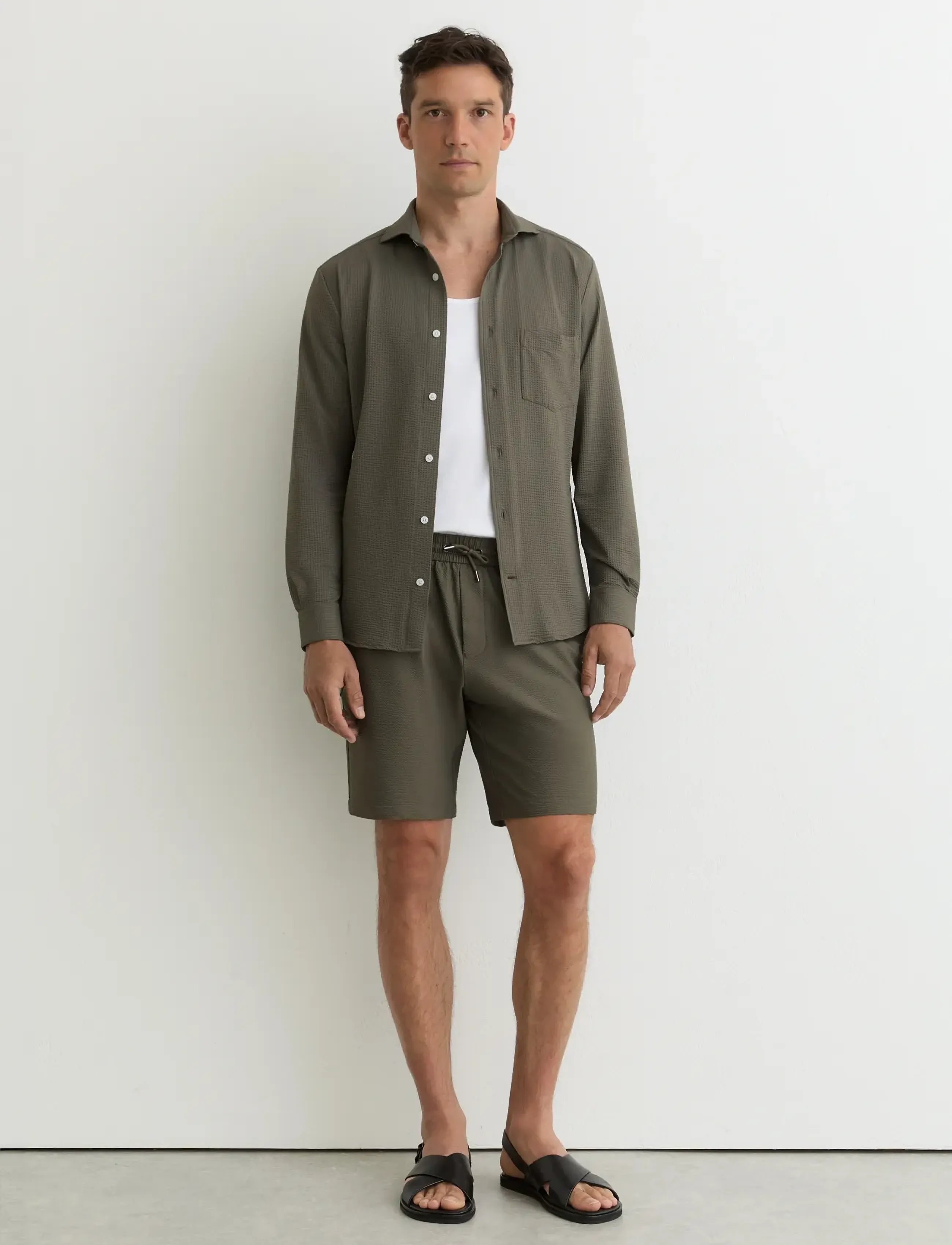 Reiss - SOLARKO - chemises basiques - dark sage green - 3