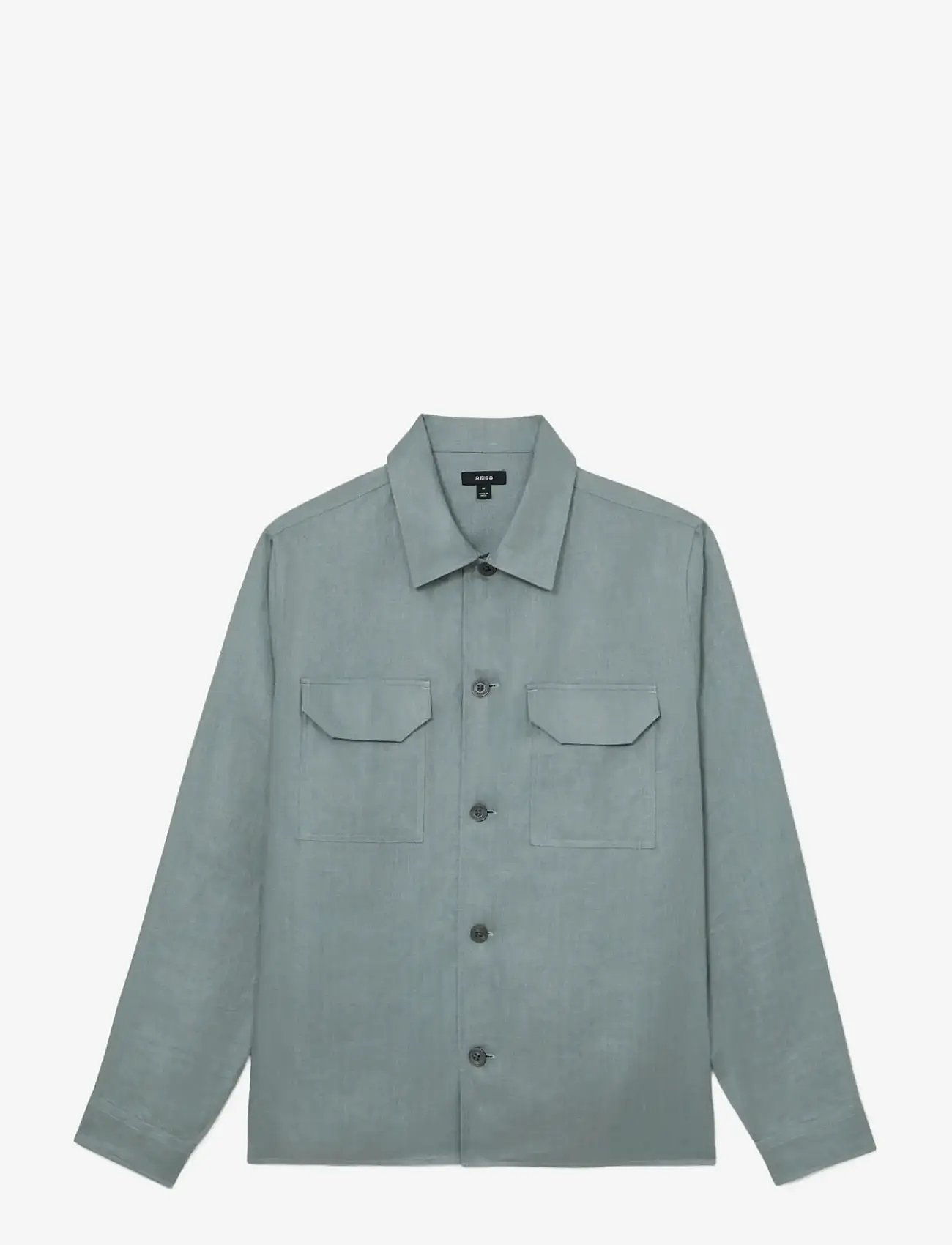 Reiss - POLASIO - linasest riidest särgid - midnight green - 1