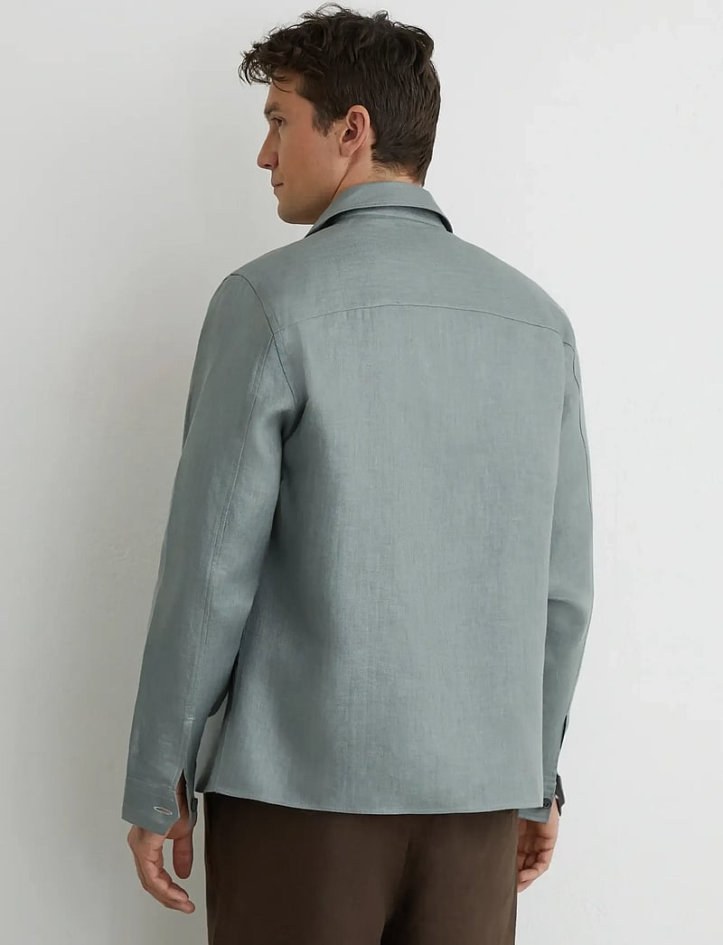 Reiss - POLASIO - linasest riidest särgid - midnight green - 2