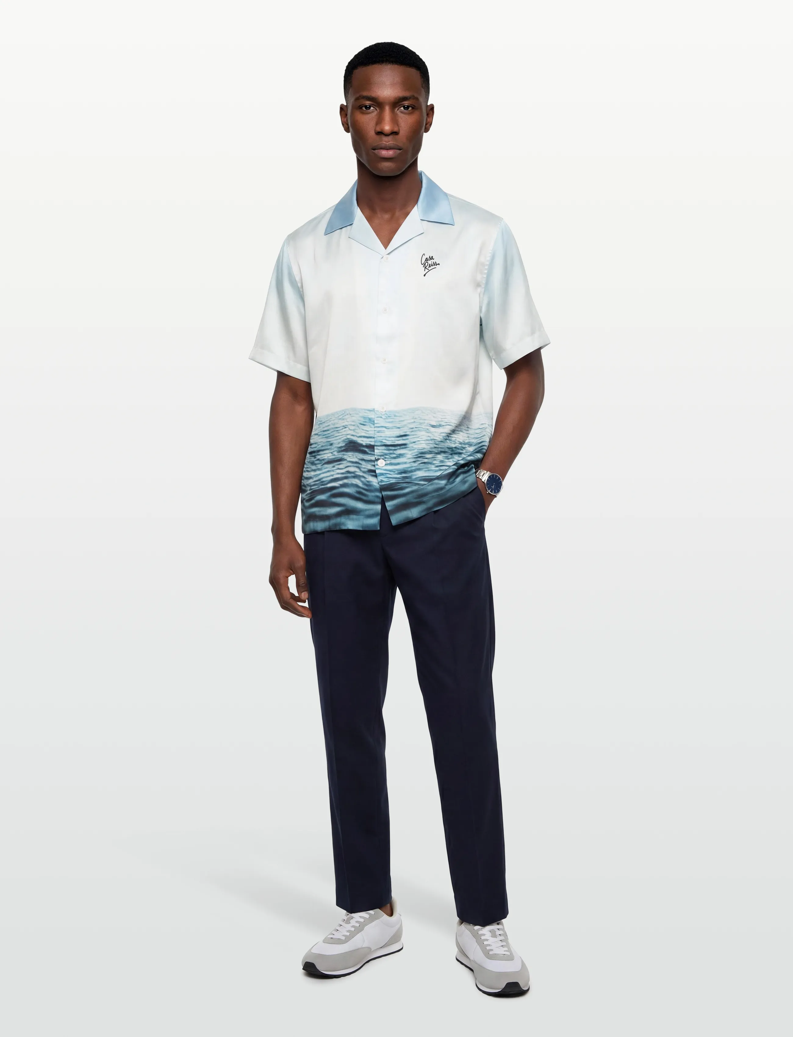 Reiss Dive, M, Shirts, Blau - Casual Männerswear