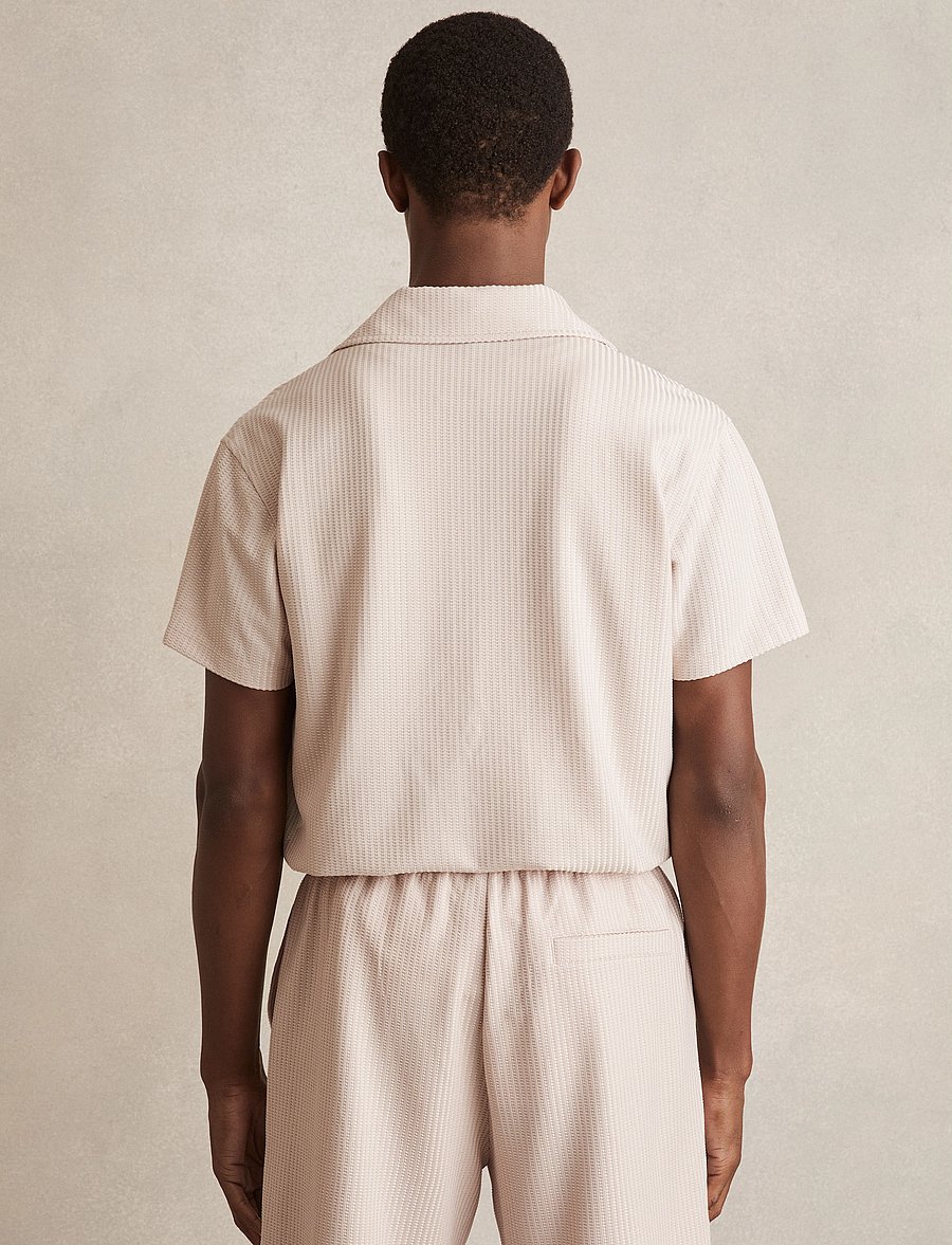Reiss - WARWICK - kurzarmhemden - champagne - 3