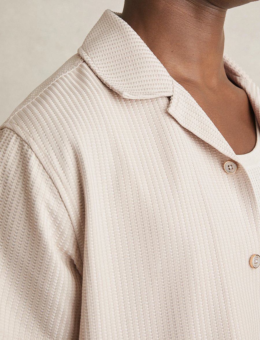Reiss - WARWICK - kurzarmhemden - champagne - 4