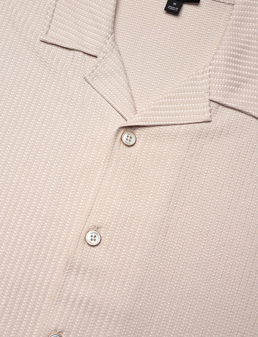 Reiss - WARWICK - kurzarmhemden - champagne - 5