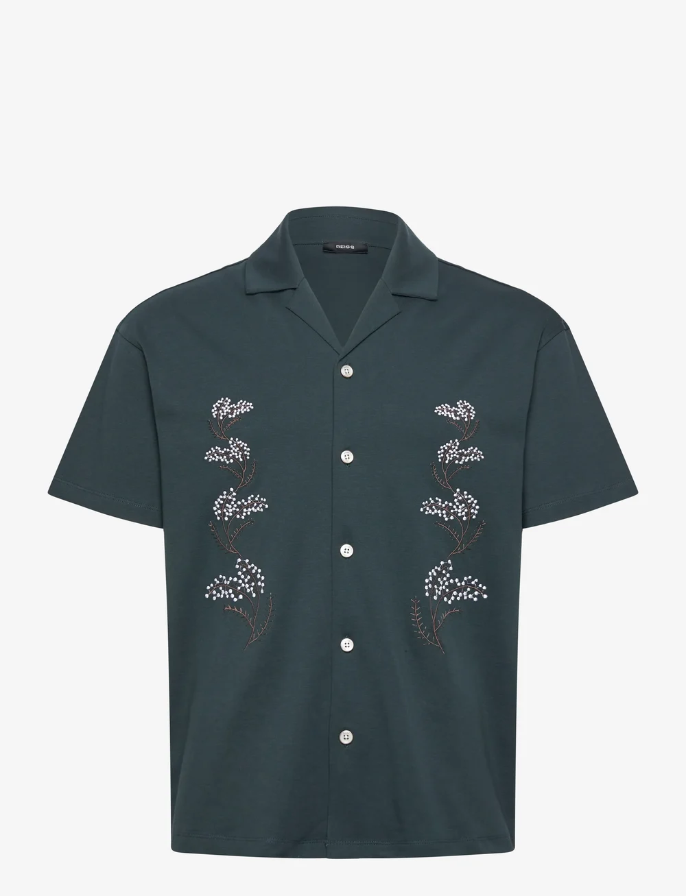 Reiss - GOYA - kurzarmhemden - dark green - 1