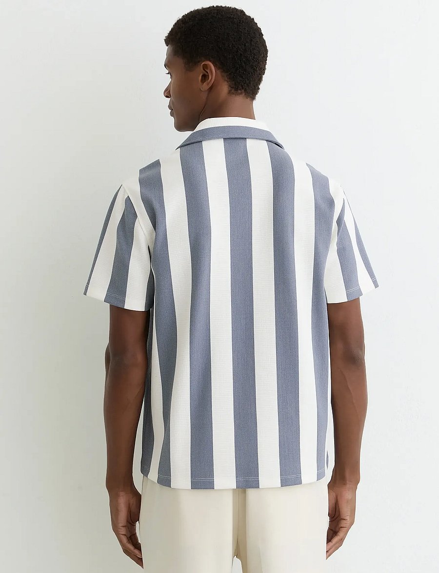 Reiss - DEXTER - basic-hemden - airforce blue/off white - 2