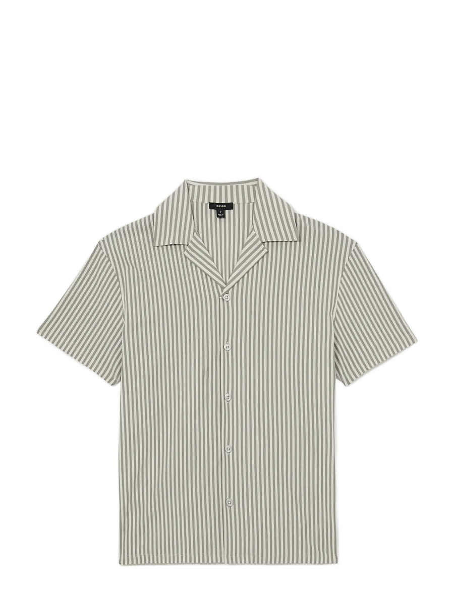 Reiss - AURELIA - gestreifte hemden - soft sage green - 1