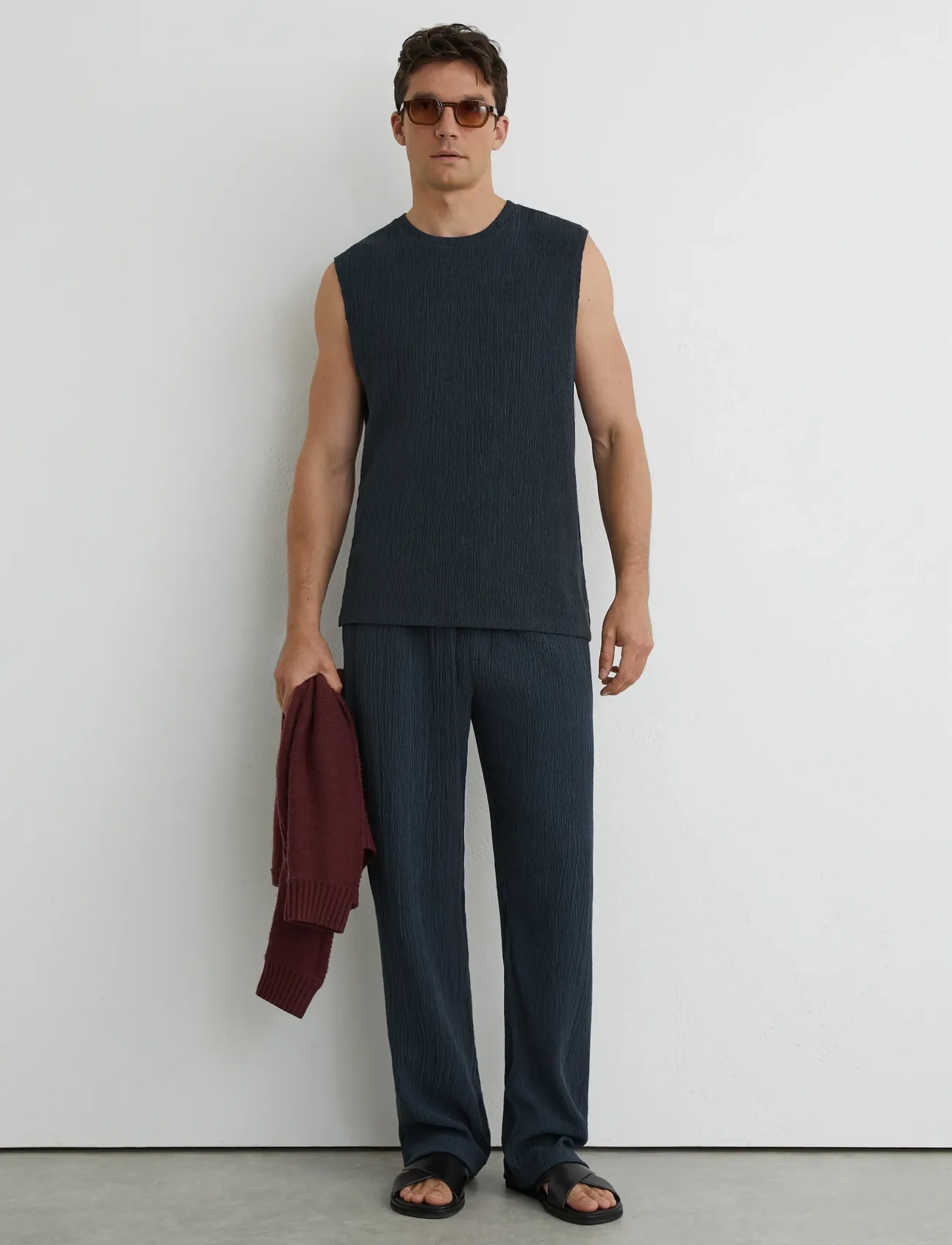 Reiss - CARVER - casual byxor - airforce blue - 3