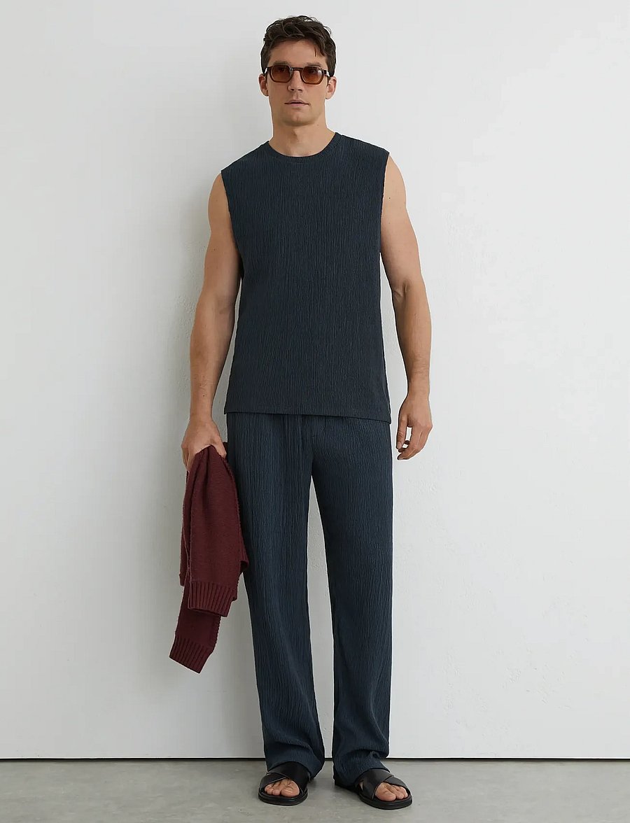 Reiss - CARVER - casual byxor - airforce blue - 3