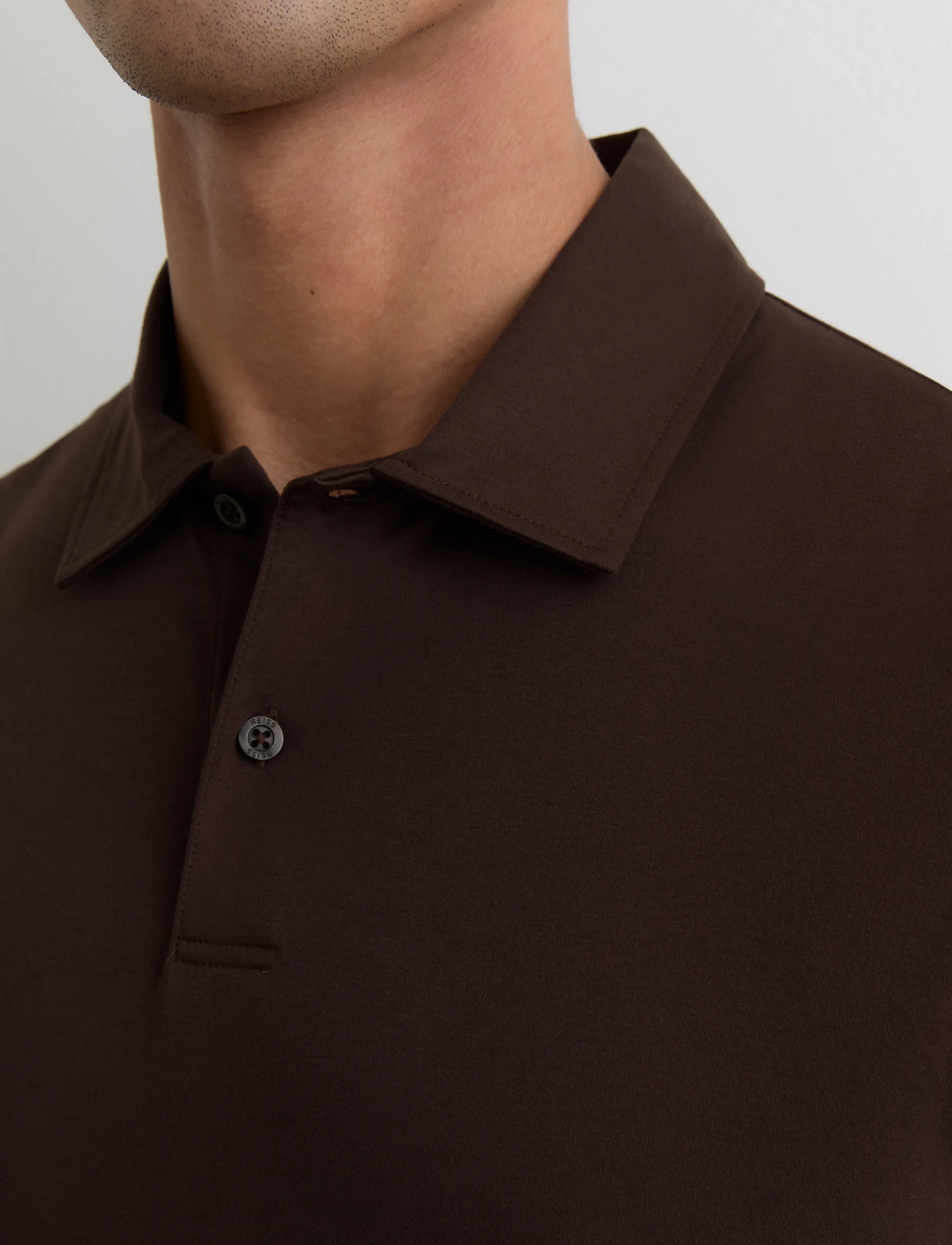 Reiss - EARL - lühikeste varrukatega polod - brown - 4