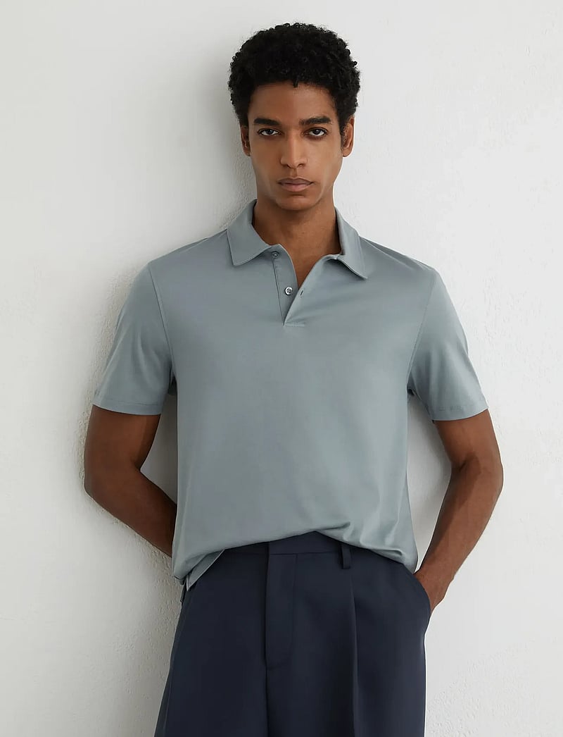 Reiss - EARL - kurzärmelig - steel blue - 0