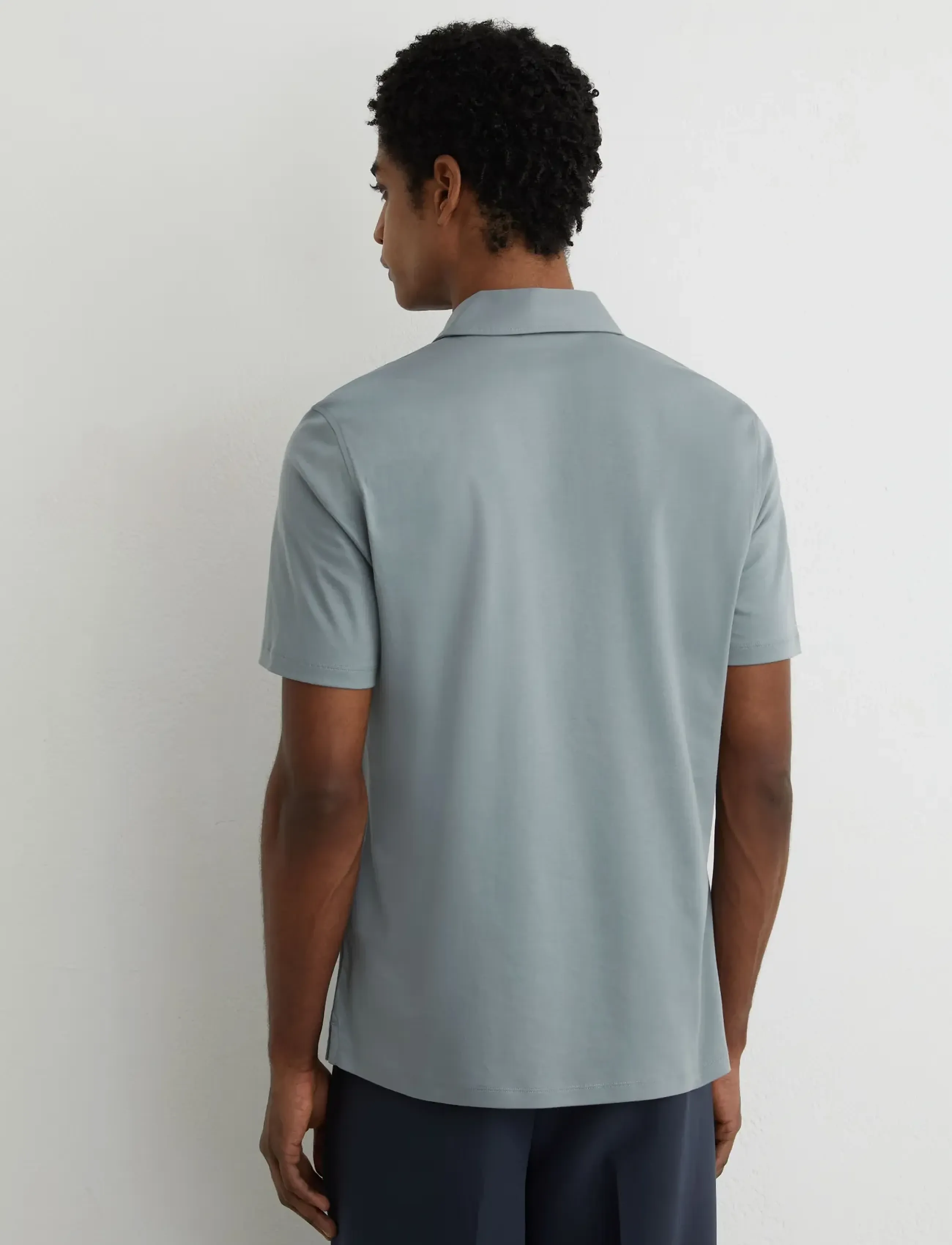 Reiss - EARL - kortärmade pikéer - steel blue - 2